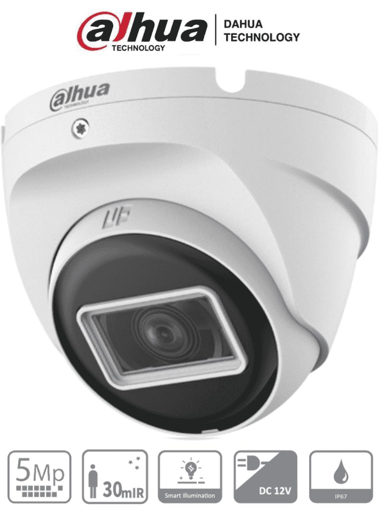 DAHUA HAC-T2A51N-U-28-S2 - Camara Domo de 5 Megapixeles/106 Grados de Apertura/ Metalica/ Lente de 2.8 mm/
