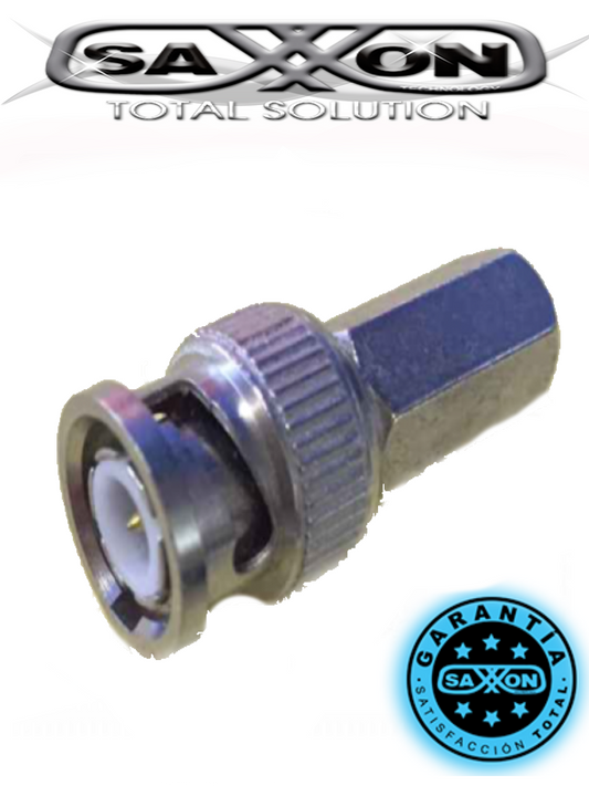 SAXXON PSUBR10RG59 - conector B NC macho de enroscar para cable siames