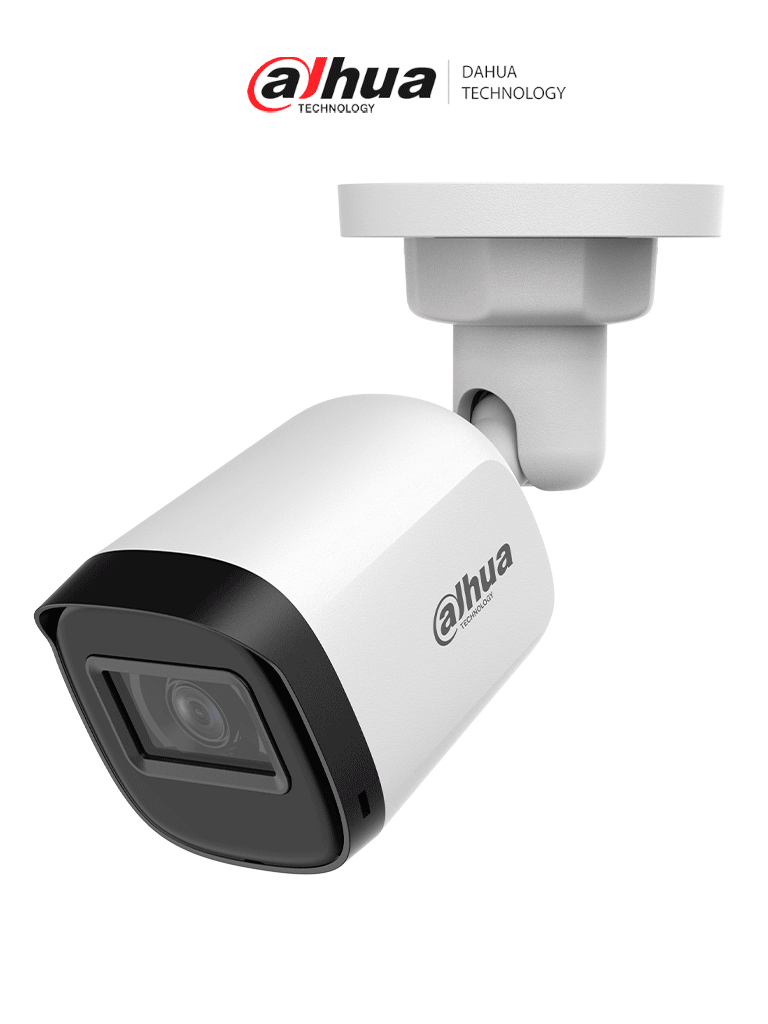 DAHUA DH-HAC-B1A21N-U-0280B - Camara Bullet de 2 Megapixeles/ 1080p/ Lente de 2.8 mm/ 100 Grados de Apertura/ IR