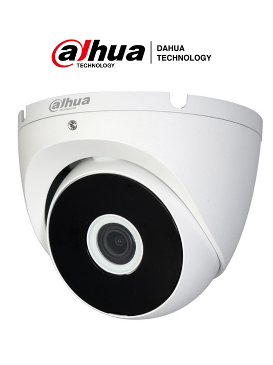 DAHUA HAC-T2A51N-0280B - Cámara Domo de 5MP, 106° de apertura, carcasa metálica, lente de 2.8mm, IR de 20m. Compatible con CVI, AHD, TVI y CVBS. Alta calidad y versatilidad en seguridad.