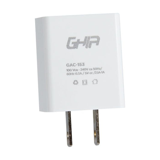 cargador de pared GHIA con dos salidas