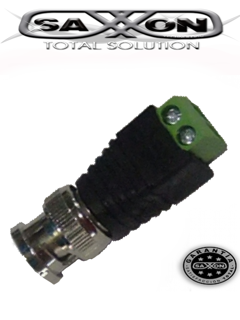 SAXXON PSUBR14 - conector BNC macho con terminales tipo tornillo