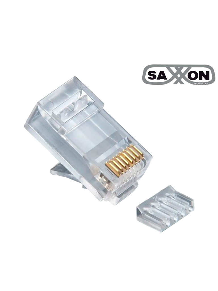 SAXXON S901D - Conector plug RJ45 para cable UTP / CAT 6 / Con Guía /