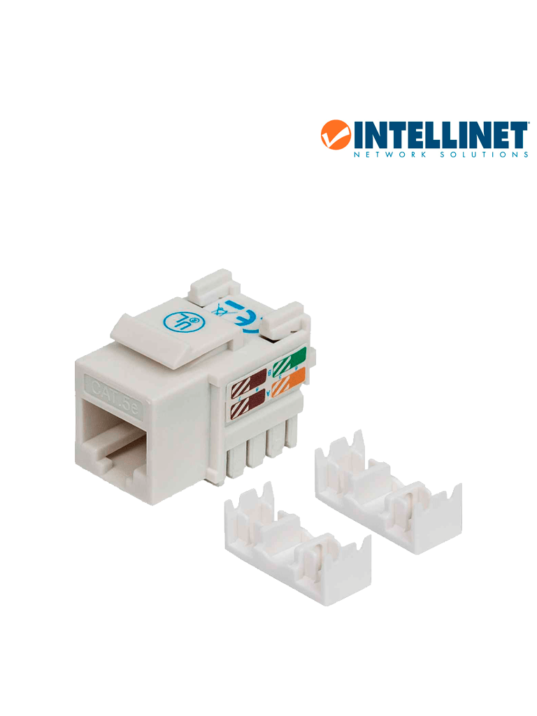 JACK,INTELLINET,210355, CAT5 DE IMPACTO A KEYSTONE BLANCO