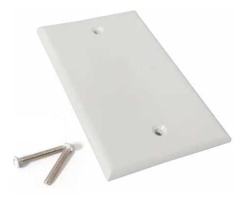 placa ciega tapa pared blancapara caja universal